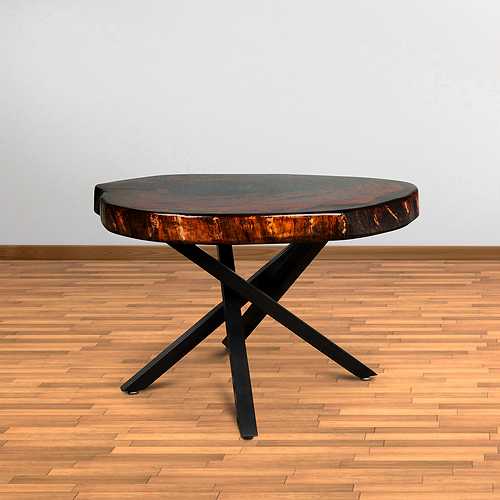 solid wooden ring table